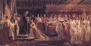 Charles Robert Leslie Queen Victoria Receiving the Sacrament at her Coronation 28 June 1838 (mk25) china oil painting reproduction